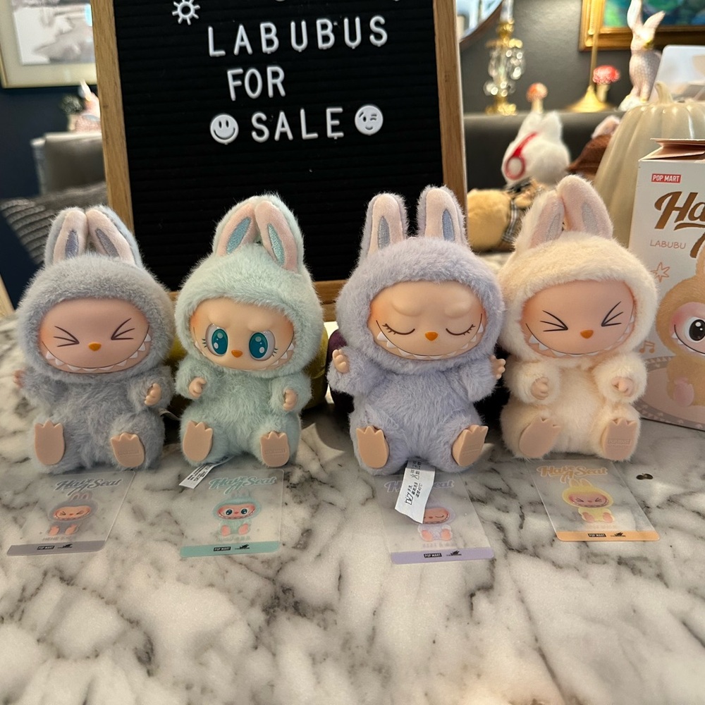 Full collection of “Have a Seat” Labubus